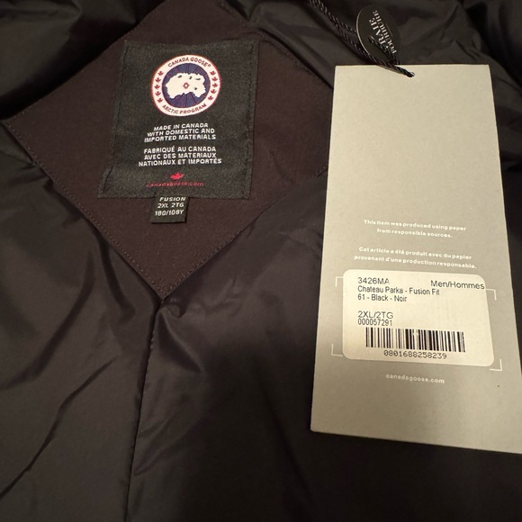 Canada goose original Men’s Fusion Fit Real Fur Parka2XL - Picture 5 of 5